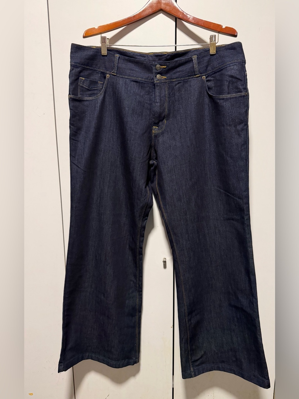 Lands' End Dark Blue Bootcut Jeans
